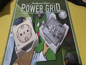 power grid-ärmeln-card-Inhaber Spielzeug & game Zubehör Brettspiel - Karte powergrid 3d print model - Mito3D