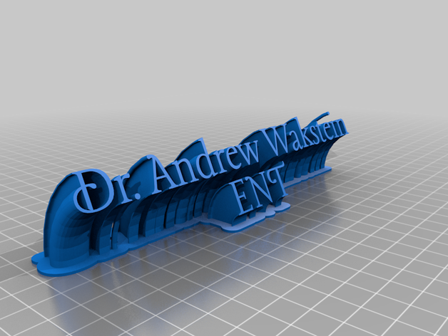 dr waksteun office customized 3D print model - Mito3D