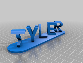 tyler es una mierda signos y logotipos personalizado 3d print model - Mito3D