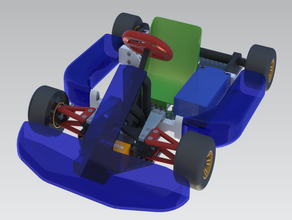 openrc go-kart v082 r c araçlar rekabet eğlenceli go kart gokart openrcproject yarış rc araba 3d print model - Mito3D