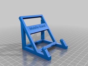 basic mobile stand phone 3d print model - Mito3D