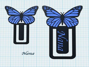 monarch butterfly hair band libro di mark accessori segnalibro farfalla fascia per capelli monarca 3d print model - Mito3D