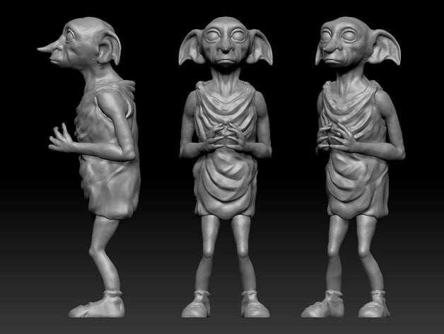 dobby elfo volver a esculpir criaturas elf harry harrypotter de potter wizzard 3D print model - Mito3D