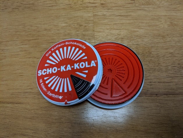 scho-ka-kola pillbox peças pequenas organizador recipientes caixa de medicamentos pílula do recipiente armazenamento 3D print model - Mito3D