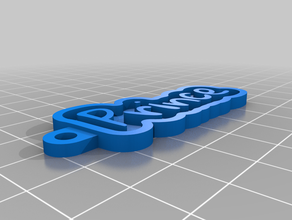 mi tecla personalizada de la cadena su nombre personal llaveros personalizado 3d print model - Mito3D