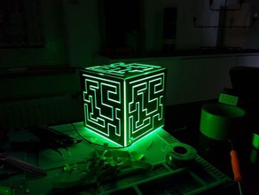 alien cube remix ws2812b mqtt 3d-drucken led-Streifen wemos d1 mini 3d print model - Mito3D