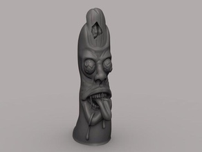 thumbie zombie creatures brain teaser funny halloween halo hand humor mini minis scary silly tabletop thumb 3d print model - Mito3D