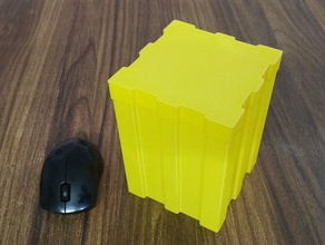 ribbed box lid containers 3d print model - Mito3D