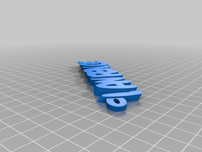 Recht Schlüsselanhänger kundengebundene 3d print model - Mito3D