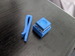 bilhar magnético giz titular esporte & ao ar livre clipe ímã magnética de suporte bolso clip a piscina mesa que 3d print model - Mito3D
