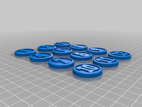 dixit token brinquedo & acessórios para jogos fichas jogo juego votação 3d print model - Mito3D