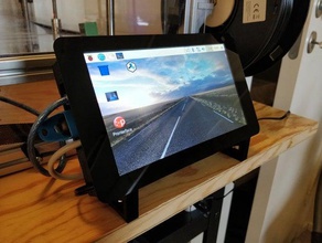 caso raspbeery pi 7 pulgadas de pantalla La impresión en 3d la raspberry 3d print model - Mito3D