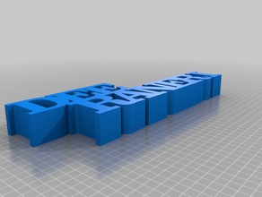 name plate sculptures customized 3d print model - Mito3D