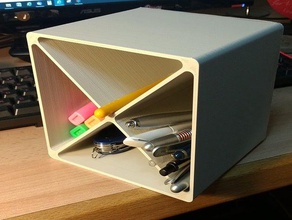 kalem kutusu tutucu tercümesi stapelbare stiftebox sanat araçları fırça sahibi 3d print model - Mito3D