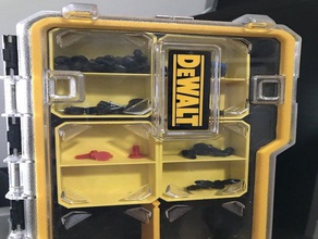 dewalt pro small parts organizer 10 20 compartment inserts organization bin container dividers storage box 3d print model - Mito3D