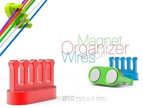 magnet organizer wires hobby cable 3d print model - Mito3D