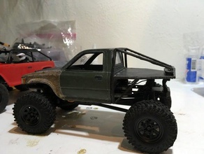 scx24 rear cage amt 92 toyota pickup r c vehicles 1992 toyota amt model axial axial scx24 rear cage scx24