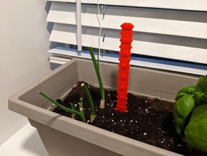 garden measuring stick outdoor & 3d print model - Mito3D