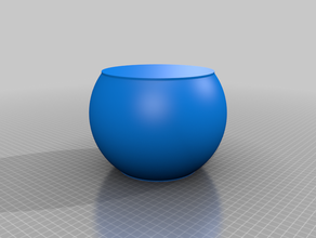 kugelförmige Schalen - vase-Modus Container Schüssel container Küche sphere 3d print model - Mito3D