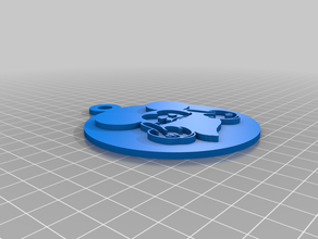 mickey fu doigt du milieu de noël ornement L'impression 3d mouse arbre ornements 3d print model - Mito3D
