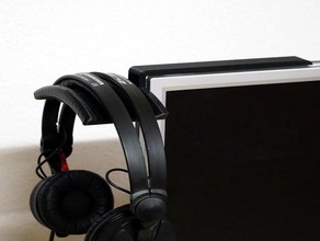 cuffia monitor titolare adattatore audio l'adattatore cuffie le auricolare monte 3d print model - Mito3D