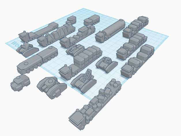 imperialen Konvoi Spiele 40k adeptus titanicus aeronautic basilisk cas chimera epic hydra leman russ warhammer 3D print model - Mito3D