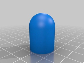 camp chair pipe end replacement parts camping cap ender 3 fittings rounded stool 3d print model - Mito3D