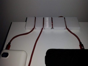 usb şarj yönetimi Kablolar organizasyon kablo rehberi tutucu 3d print model - Mito3D