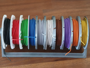 mini soporte de bobina 0,14 mm los cables la electrónica cola montaje alambre 3d print model - Mito3D