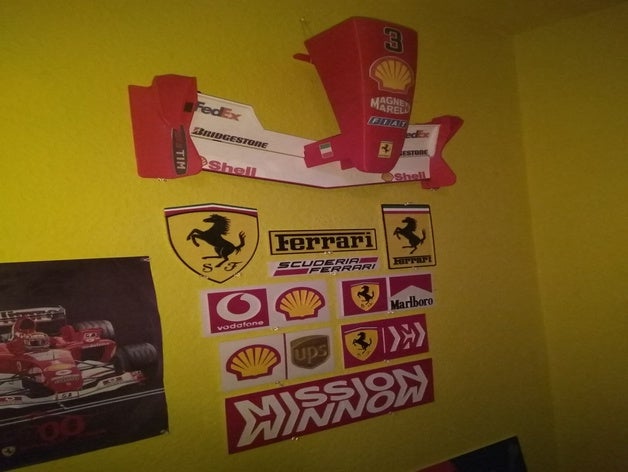 o maior do mundo em 3d impresso scuderia ferrari marlboro letras de 2000 a 2006 indústria automotiva carro diy hobby leclerc logotipo maranello schumacher snapmaker ultimaker vettel 3D print model - Mito3D