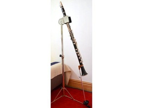 appui au sol soprano, clarinette de la musique le baril spike soutien instrument 3d print model - Mito3D