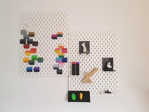 ikea skadis elements decor decoration pegboard shelf wall mount 3d print model - Mito3D