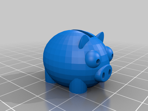 euro-Schwein Münzen und Abzeichen 3d print model - Mito3D