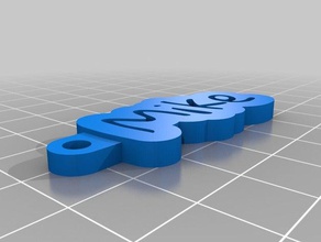 my customized key chain mike keychains 3d print model - Mito3D