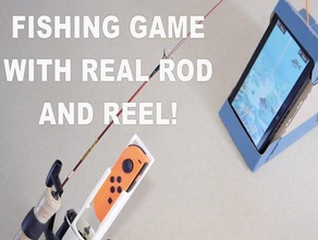 fishing game joy-con adopters real rod reel switch video games 3d print model - Mito3D