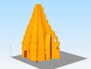 nautilus 30 fronte di taglio della colonna vertebrale supporto oggetti scena 3d print model - Mito3D