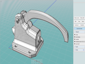 handle latch learning 3d print model - Mito3D