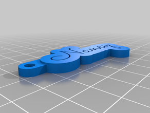 my customized key chain nancy keychains 3d print model - Mito3D