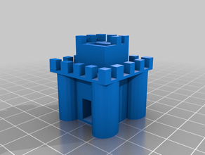 kleine Burg Gebäude & Strukturen 3d print model - Mito3D