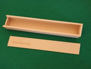 pencil case office pen holder ruler 3d print model - Mito3D
