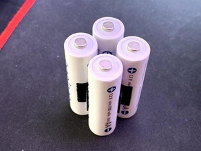 battery holder organization aaa aa support battrery 3d print model - Mito3D