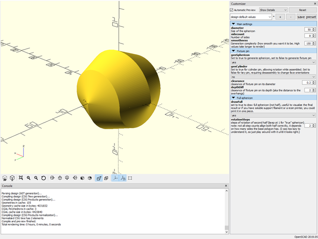 sphericon-generator Mathe-Kunst math Mathematik parametric design sphericon sphericons 3D print model - Mito3D