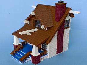 mmu2 bungalow birdhouse exterior e jardim pássaro casa de passarinho a mmu2s ao ar livre prusa i3 mk3s mk3 3d print model - Mito3D