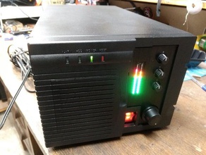 preamplificatore baie da 5,25 + 35 vumeter audio 3,5 pollici computer mpcnc vuemeter 3d print model - Mito3D