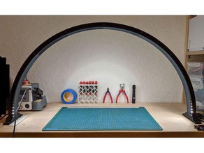 arco de la lámpara led rayas personalizables oficina arch puente el tira 3d print model - Mito3D