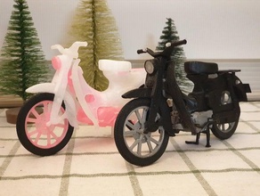honda cub c100 motorcycle models 3d print model - Mito3D