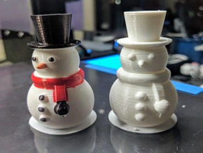 snowman-remixed-hollow 3d printing 3d print model - Mito3D