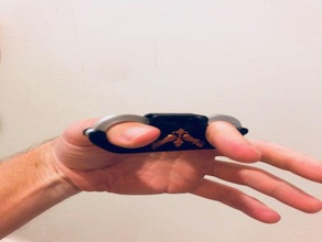 ornate thumb cuffs accessories thumbcuffs 3d print model - Mito3D