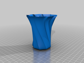 kalemlik2 Die 3d-Drucker Blumen-vase kalemlik vase 3d print model - Mito3D