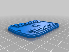tekno keychains customized 3d print model - Mito3D